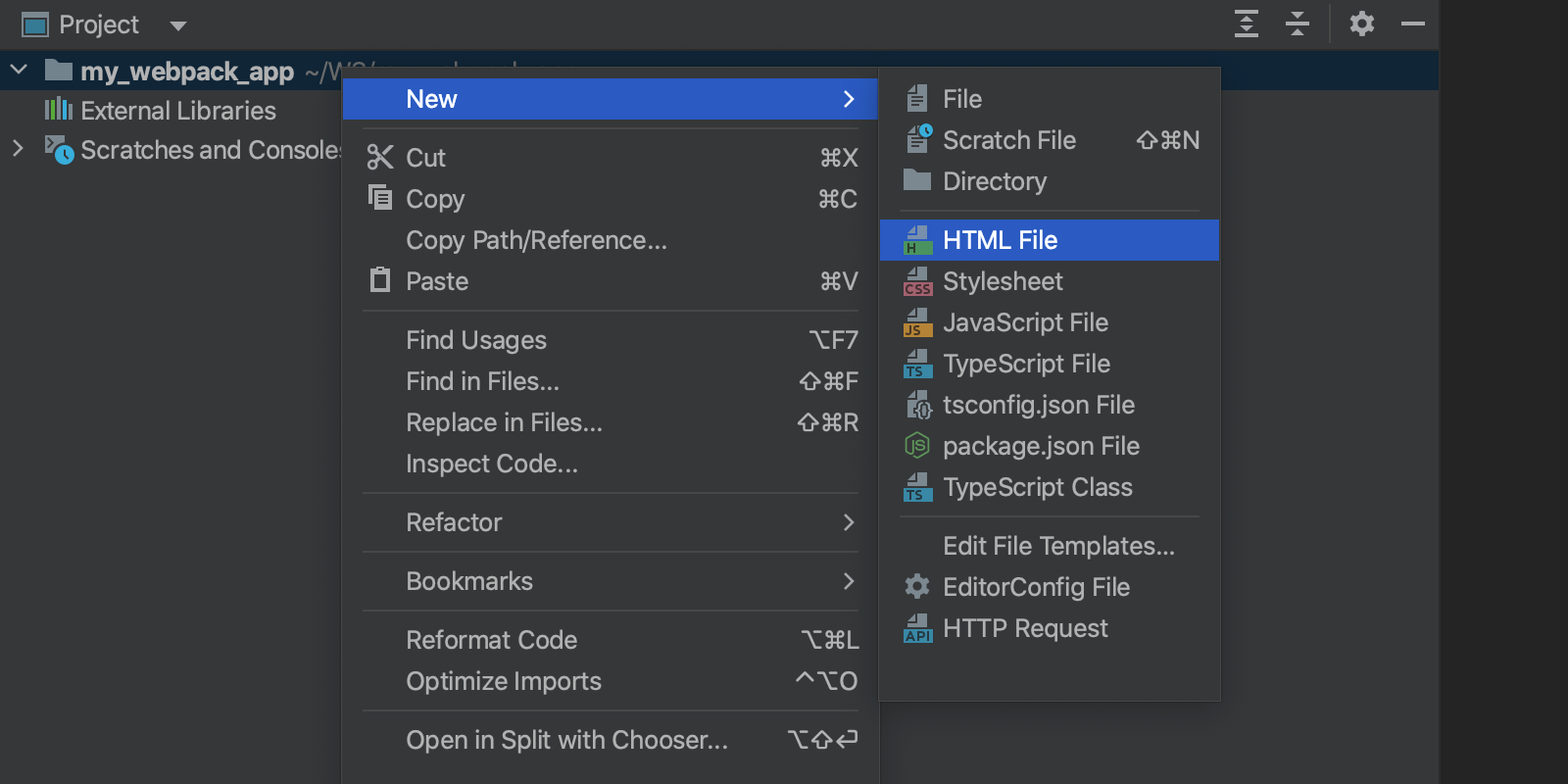 Create a file